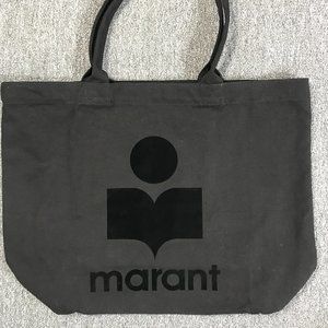 Isabel Marant Yenky flocked denim tote
